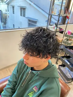 メンズカット➕ツイストスパイラルパーマ