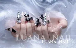 スペシャルチップ長さ出しデザイン➕パーツ、ストーン、パール付け放題120