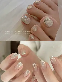 【ハンド+フット】💜ワンカラ+ラメグラデーション💜2色可💜180分