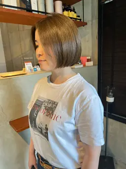 【minimo限定♡】カット+ブリーチ無しダブルカラー+色持ちアップトリートメント❤️🔥