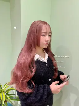 🫧🧁12月限定クーポン🫧🧁色落ちまで可愛いカラー!1回ケアブリーチ+カラー+お持ち帰りシャンプーset🫧🧴