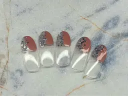 【オフ込み】塗りかけネイル