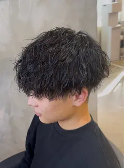 似合わせカット+メンズパーマ