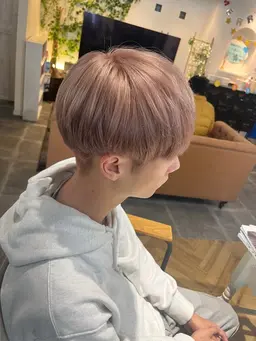 メンズカット+ケアブリーチ+N.カラー+トリートメント