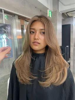 海外風のレイヤーカット🇺🇸💕ワンカールで決まる海外レイヤー！🖤🖤