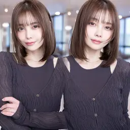 🉐1月限定🉐残り5人🩷似合わせカット➕ケアカラー➕最新トリートメント ボブ/韓国レイヤー/前髪/ミニモ学割/黒髪
