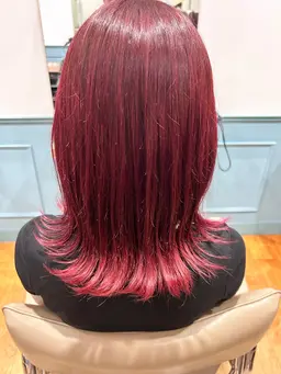 🌈✨✨暖色系カラー🧡❤️🩷＋OLAPLEX 【内部補修トリートメント】