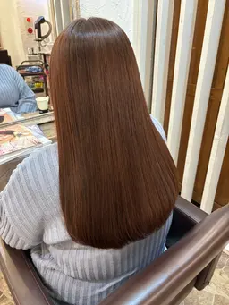 酸性縮毛矯正＋プラチナムトリートメント