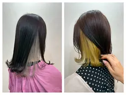 インナーブリーチ＋カラー🩶