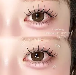 マツエク上下orマツエク上+下まつ毛パーマ