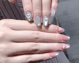 【 自爪ジェル/90分 】マグネット+ハートマグネット4本まで or埋め尽くし2本アートコース ¥5988