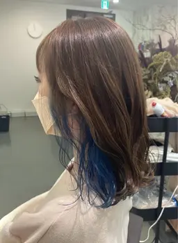 ✨インナーカラー + 5分ヘッドスパ