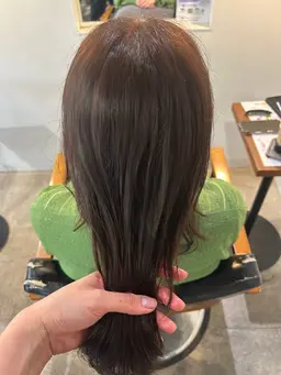 【人気No.3✨】髪質改善カラー+デザインカット+オージュア2stepトリートメント¥10800