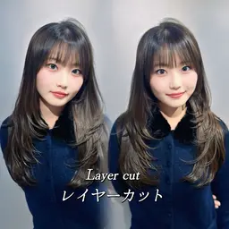 【人気No.2】韓国レイヤーカット➕カラー➕超音波Aujua3step《レイヤー・ハッシュカット・韓国ヘア・新宿》