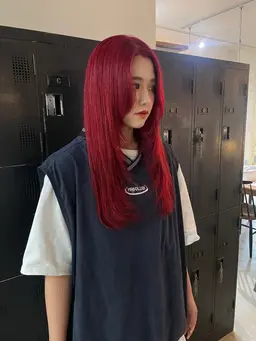 🟡{U30}リタッチブリーチ+カラー(夜練習モデルさんメニュー)