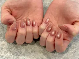 ハンドネイル🩵マグネット¥3,000🌟オフなし✨️時間指定あり【10時、12時、14時、16時、18時の枠のみ可能】