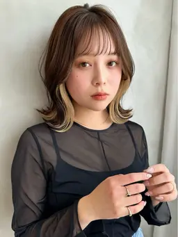 インナーカラー + オンカラー +Marbb(マーブ)【海老名,美容室,髪質改善