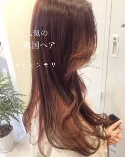 カット➕デザインカラー（インナーorハイライト）⚠️フルブリーチは含みません。