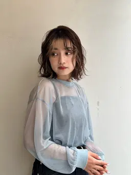 カット+ハイブライトカラー(白髪ぼかし)