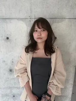 🫶平日限定🫶似合わせ前髪＆顔周りカット＋ケアカラー＋3STEPトリートメント【ワンカラー/暖色/寒色】