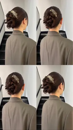 ヘアセット¥4,500→4,000 (＊和装、特殊セットは受け付けておりません)