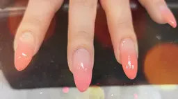 オフ無し ハンド ジェルネイル グラデーション