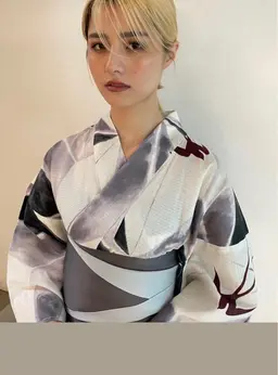 浴衣着付け（ヘアセット付き）《持ち込み》