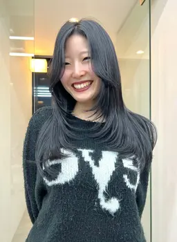 【ご新規様】カット+地毛風ストレート+マスク補修Tr+超音波アイロン ¥ 15400