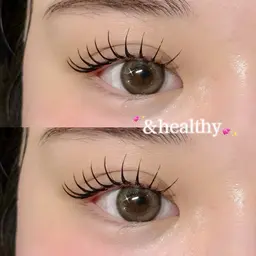 &Healthy束感マツエク80本🩶⌇エクステ×パーマ⌇