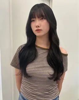 【stylist限定🎀】🖤韓国艶サラ縮毛矯正🖤+トレンドカット（髪質改善/レイヤー/ハッシュ/酸性ストレート）