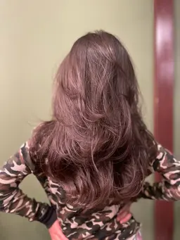 🔶【　クーポンに迷ったらコレ❤️‍🔥 】カラー➕デザインカット➕4stepトリートメント（ヘッドマッサージ付）