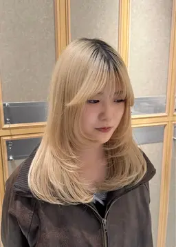 🩰レディースロングカット（レイヤーカットも◎）シャンプー+トリートメント+コテ巻き仕上げ✨