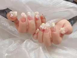 【春キャンペーン】花ネイル パラジェル可能★ ¥12990→9990