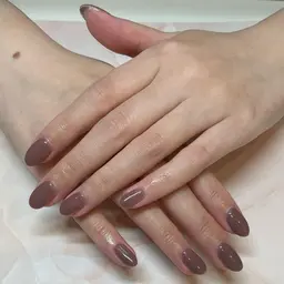 💗￥2900【平日12～17時限定!!】💗 ワンカラー/ラメグラデーション❇ネイルモデル✴パーツ、カラー追加OK！