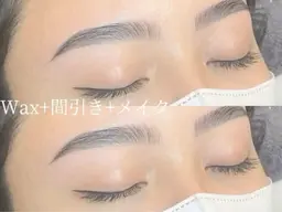 🌸土日祝/女性限定/理想の眉へ🌸眉毛Wax＋メイクお仕上げ♪