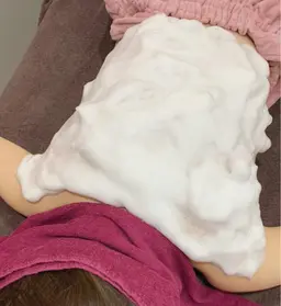 背中脱毛＋コラーゲン泡パック