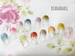 オフなしの方のクリアラメグラデーション