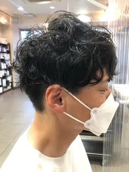 🔵人気NO3プラン🔵【トレンドメンズパーマ】極上育毛スパ付🫧
