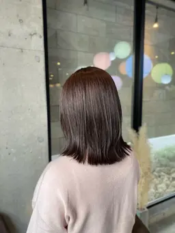 【minimo特別価格🌷】透明感イルミナカラー✨(シャンプーブロー込み🫧)