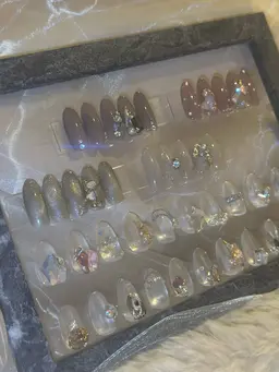 ビジューコース ワンカラー+4本パーツ