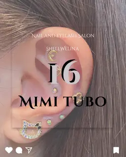 【SNSで話題の耳つぼジュエリー１6粒】　平日￥4980土日祝￥5500　ネイル＆アイを同日施術で500円OFF