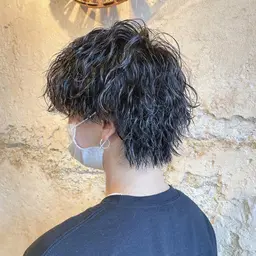 👑メンズ人気👑カット＆波巻きorツイスパ＆炭酸ジャンプー＆眉毛カット