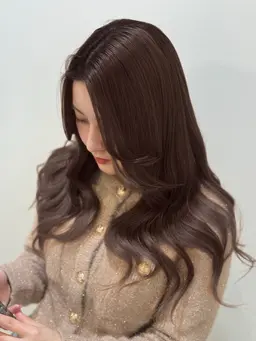 【🎀綺麗さ重視🎀】韓国風プレミアムケアカラー➕Aujuaトリートメント※初回ロング料金なし/お悩み別選べる内部補修