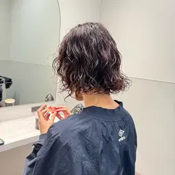 カット＋ボブパーマ