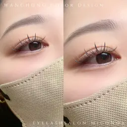 【当店おすすめ！お目元に馴染む◎】オフ無料＊ブラウンカラーワンホン(網紅)マツエク🤍120本🦨アイシャンプー込