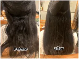 カット＋縮毛矯正＋クイックトリートメント[2step]