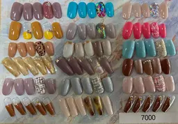 【ハンド】定額 ジェルAコース　片手1本づつ程度のシンプルなデザインです