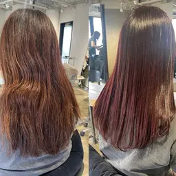 髪質改善ストレート +カット+カラー+オージュアトリートメント💕
