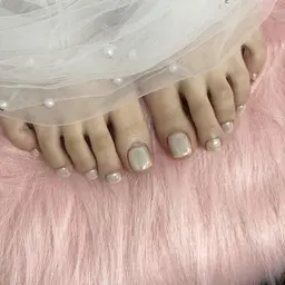 🌺フットオーロラネイル🌺