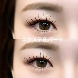 エクパ☆ アイシャンプー付き！フラットラッシュ100本×まつ毛パーマでパッチリeyeに♡